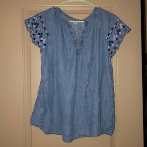 Old Navy Jean blouse - size Large